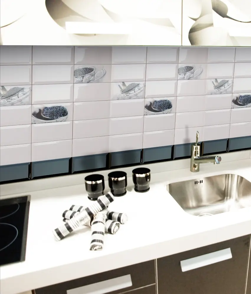 Интерьер Absolut Keramika Monocolor Biselado 10х20 - 3