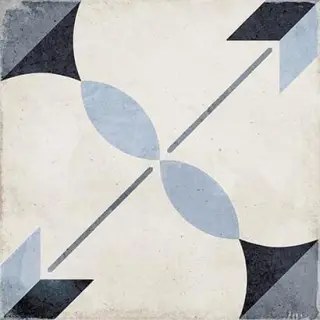 Equipe Art Noveau Керамогранит Arcade Blue 20x20 натуральный