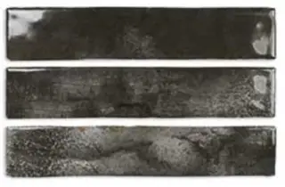 DNA Enamel Настенная керамическая плитка Charcoal 5x25 глазурованный глянцевый