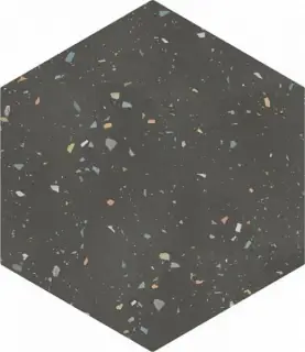DNA Terrazzo Керамогранит Graphite 32x36.8 натуральный