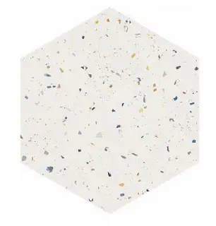 DNA Terrazzo Керамогранит White Colours 32x36.8 натуральный