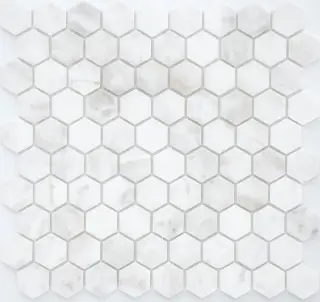 Dolomiti bianco MAT hex 18x30x6 (ПУ)
