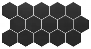 Hex Black 26.5x51