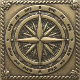 Windrose Shined brass (бронза полированная) 5х5