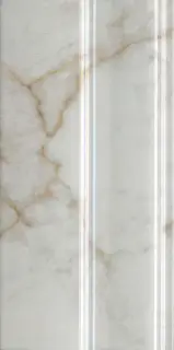 Плинтус Серенада белый глянцевый обрезной 15x30