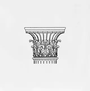 Декор Авеллино белый Капитель C502 |15х15