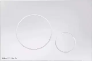 Кнопка смыва для системы инсталляции, цвет белый-глянец (круглая)