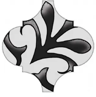 Декор Арабески глянцевый орнамент|6.5x6.5