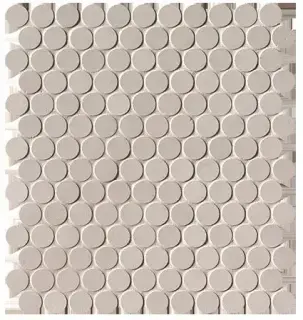 MILANO&FLOOR BEIGE ROUND MOSAICO MATT