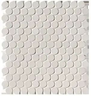 MILANO&FLOOR BIANCO ROUND MOSAICO MATT