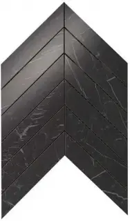 Marvel Nero Marquina Chevron Wall