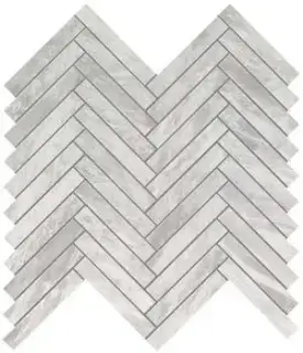 Marvel Bardiglio Grey Herringbone Wall