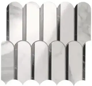 ROMA GOLD CARRARA SUPERIORE/NERO ELEGANTE ARCHS MOSAICO