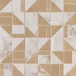 ROMA GOLD CALACATTA DELICATO/ONICE MIELE SLASH MOSAICO