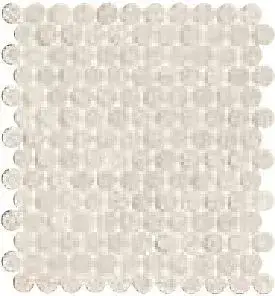 NOBU WHITE GRES ROUND MOSAICO MATT