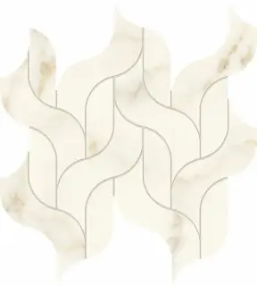 Marvel Calacatta Apuano Mosaico Waterfall Lappato