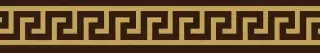 Бордюр Gardenia (Versace) MaximVS Fascia Greca Lux Brown/Oro 10×60×6 см