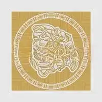 Вставка Gardenia (Versace) MaximVS Angolo Lux Bianco/Oro 10×10×6 см