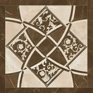 Декор Versace Emote Intarsio Crema/Marrone 78×78 см