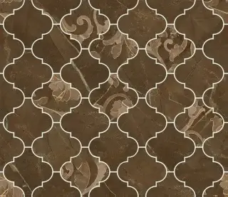 Мозаика Versace Emote Mos. Arabescato Pulpis Marrone 35×35 см