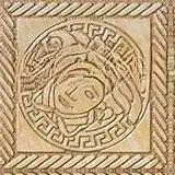 Вставка Gardenia (Versace) Marble Tozzetto Medusa Oro 240302 11.5×11.5 см