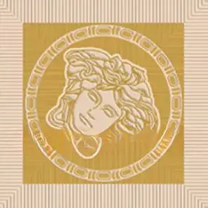 Вставка Versace Meteorite Tozzetto Medusa Miele/Oro 2.7×2.7 см