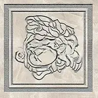 Вставка Versace Meteorite Tozzetto Medusa Bianco/Platino Sabbiato 9.8×9.8 см