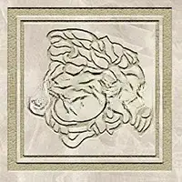 Вставка Versace Meteorite Tozzetto Medusa Bianco/Oro Sabbiato 2.7×2.7 см