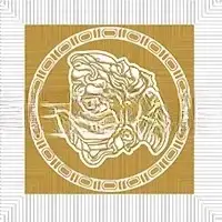 Вставка Versace Meteorite Tozzetto Medusa Bianco/Oro 9.8×9.8 см