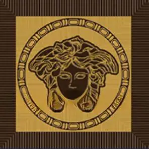 Вставка Versace Meteorite Firma Medusa Moka/Oro 9.8×9.8 см