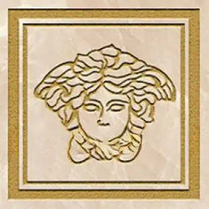 Вставка Versace Meteorite Firma Medusa Miele/Oro Sabbiato 9.8×9.8 см