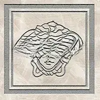 Вставка Versace Meteorite Firma Medusa Bianco/Platino Sabbiato 9.8×9.8 см