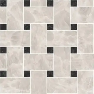 Мозаика Versace Meteorite Mosaic Intarsio Nero/Bianco Naturale 30×30×10 см