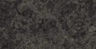 Керамогранит Versace Meteorite Megabarocco Nero Naturale 20×120×10 см