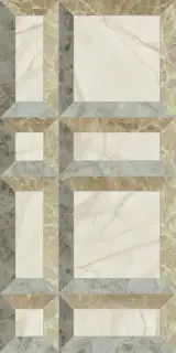 Керамогранит Gardenia (Versace) Tarsia Frame Avorio lux 3D 60×120×9 см