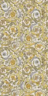Керамогранит Versace Icons White/Gold Barocco Garden 60×120×7 см