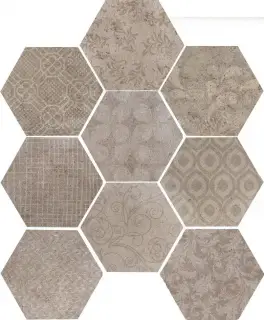 Керамическая плитка ESAGONA FABRIC NATURAL 24x27,7  (56 B)