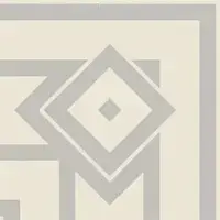 Pattern 4: Bordura Angolo Esterna Monocolore (Bianco Decoro Perla)