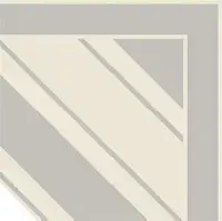 Pattern 4: Bordura Angolo Monocolore (Bianco Decoro Perla)