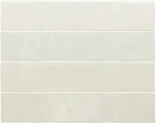 Equipe Menorca Настенная керамическая плитка White 6.5x32.8 глазурованный глянцевый