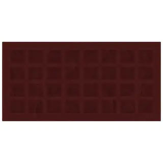 La Diva Carmella Rettangolo Carmella 02 Ciliegia L 15x30