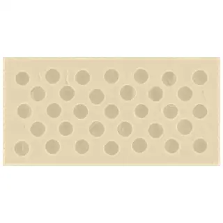 La Diva Carmella Rettangolo Carmella 01 Vaniglia L 15x30