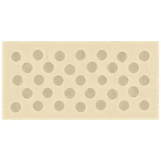 La Diva Carmella Rettangolo Carmella 01 Vaniglia S 15x30