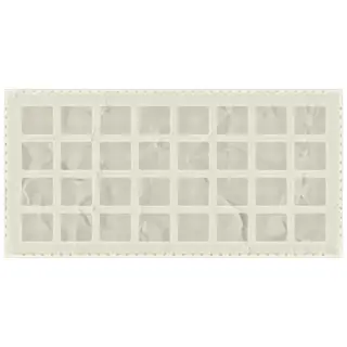 La Diva Carmella Rettangolo Carmella 02 Latte S 15x30