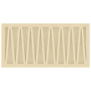 La Diva Carmella Rettangolo Carmella 03 Vaniglia L 15x30