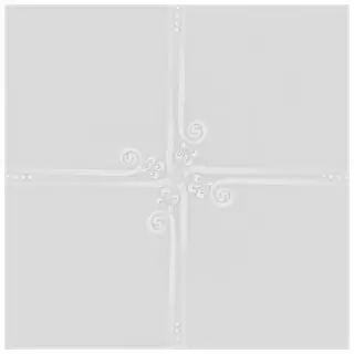 La Diva Margherita Quadrato Margherita 01 Panna L 40x40