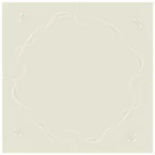 La Diva Margherita Quadrato Margherita 02 Latte S 40x40