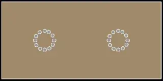 La Diva Maria Rettangolo Liscia 2 Magnete Cappuccino S 10x20