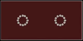 La Diva Maria Rettangolo Liscia 2 Magnete Ciliegia S 10x20