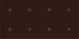 La Diva Maria Rettangolo Liscia 8 Magnete Caffe S 40x80